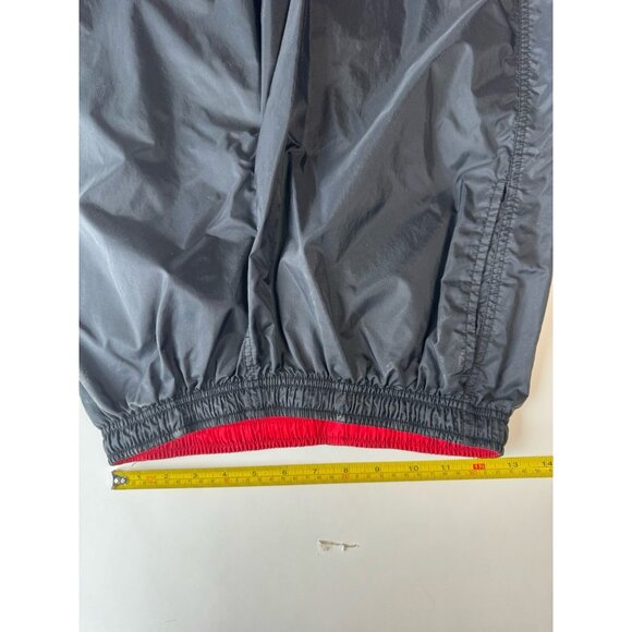 Vintage Nike Track Pants Womens Large Zip Off Leg Bottom Windbreaker Silver Tag - Picture 10 of 10